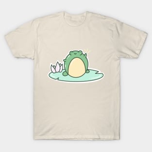 Cute Frog on Lily Pad T-Shirt